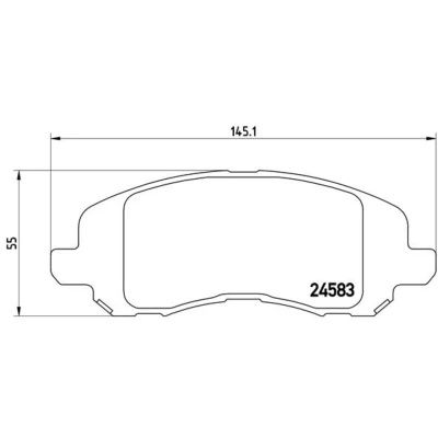 Afbeelding van Brembo Remblokset P 18 001