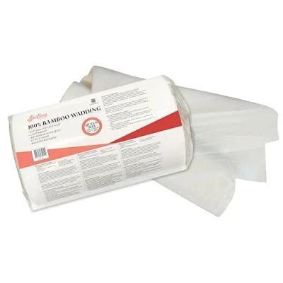 Afbeelding van Sew Easy 100% bamboewatten niet allergeen, antibacterieel, premium verfijnd slagboekje, machinewasbaar, quilten, woondecoratie, tassen, wandkleden, poppen maken, applicatie queensize 228 x 274 cm
