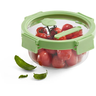 Afbeelding van Lékué ronde glazen lunchbox 0,65 L Groen