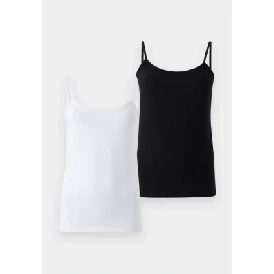 Afbeelding van ONLY Onllove Singlet 2PACK Top, Dames, Maat: XS, Black/white