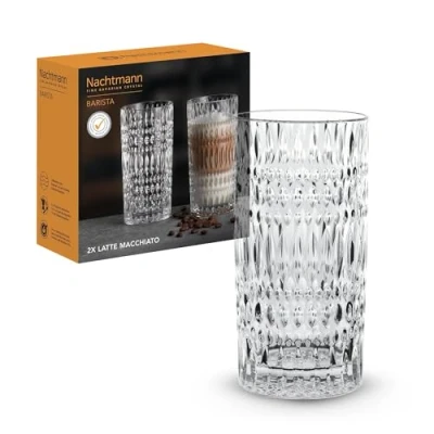 Afbeelding van Latte Macchiato Glas Nachtmann Ethno Barista 434 ml (Set van 2)