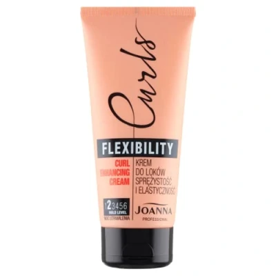 Afbeelding van JOANNA Professionele krulcrème zorgt voor duurzaamheid en elasticiteit, vergemakkelijkt styling, krullend haar, highlights, fixeert de vorm van krullen, duurzaam, 200 g