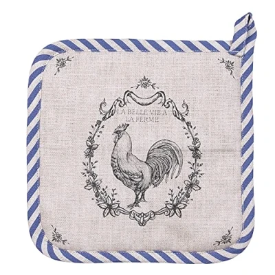 Afbeelding van Clayre &amp; Eef Pannenlap 20x20 cm Beige Katoen Haan Afgiet