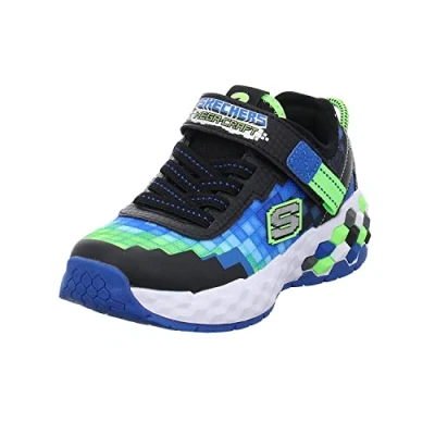 Afbeelding van Skechers Megacraft 2.0 Sneakers laag Black/blue/lime voor kinderen, Maat: 32, Textiel/ synthetisch