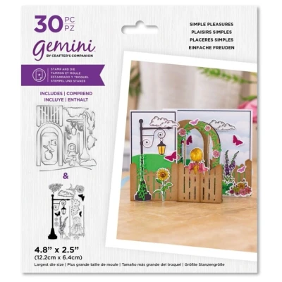 Afbeelding van Gemini Clearstamp&amp;Snijmal set 3D Scene Builders Simple Pleasures