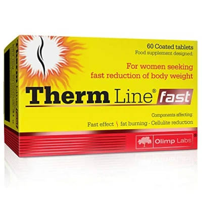 Afbeelding van THERM LINE FAST 60 Capsules Thermogene vetverbrander voor vrouwen Afslankpillen Vermindering van vetweefsel