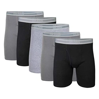 Afbeelding van GILDAN Boxershorts voor heren, multipack, Zwart/Houtskool/Sport Grijs (5 pack), M