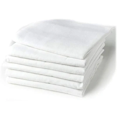 Afbeelding van Flanellen Luiers 6 PACK Wit FENSILO doeken