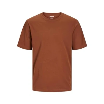 Afbeelding van Jack &amp; Jones TEE Oneck NOOS Tshirt basic, Heren, Maat: Medium, Mocha bisque