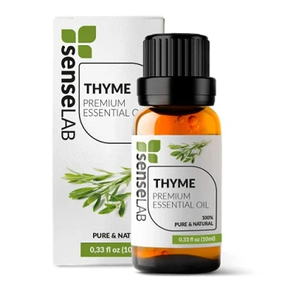 Afbeelding van SenseLAB Tijm etherische olie 100% zuivere natuurlijke tijmolie van therapeutische kwaliteit voor aromatherapie diffuser Externe bescherming (10 ml)