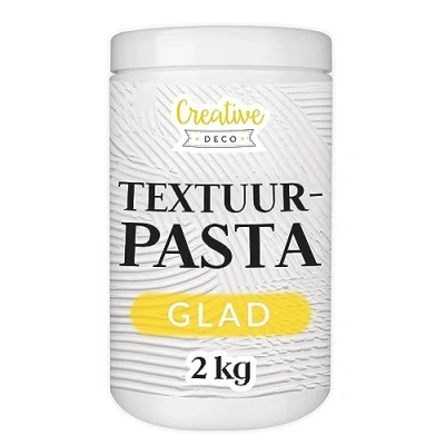 Afbeelding van Creative Deco Structuurpasta Fijnkorrelig 2 kg Witte Fijne Pasta Voor Kunstprojecten Acrylverf Eenvoudig te Gebruiken met een Spatel 3D effecten, Structuren, Texturen