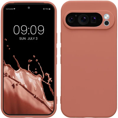 Afbeelding van kwmobile telefoonhoesje geschikt voor Google Pixel 9 Pro Hoesje smartphone Precisie camera uitsnede In winter roze