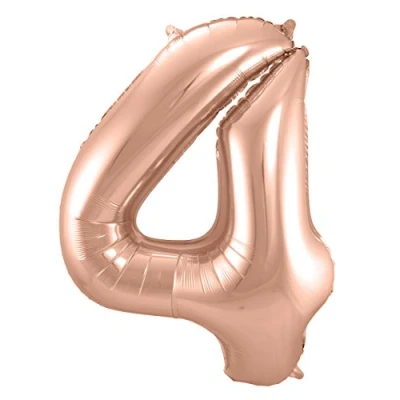 Afbeelding van Ballon folie 4 rose goud 86cm