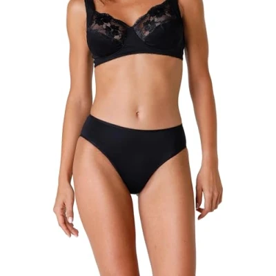 Afbeelding van Lovable Slip Midi van microvezel maximale onzichtbaarheid onzichtbaar dames, zwart (004 nero), 48