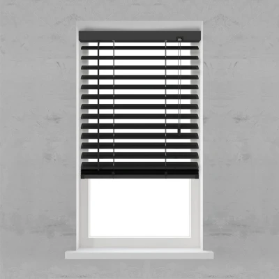 Afbeelding van Aluminium jaloezie 50mm Smart Matte mat zwart 140x180 (Zwart)