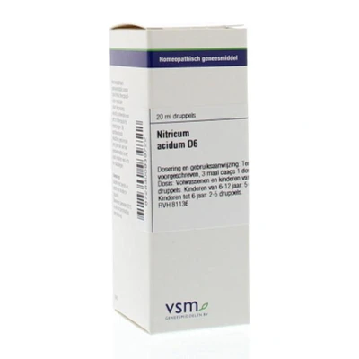 Afbeelding van Vsm Nitricum Acidum D6, 20 ml