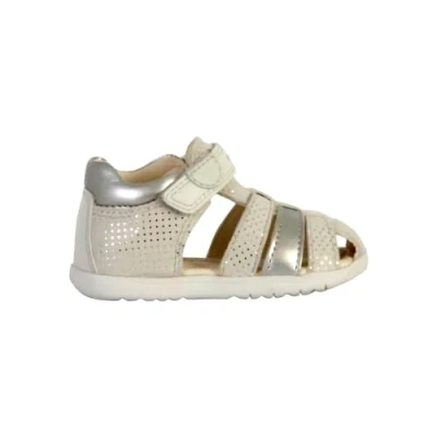 Afbeelding van Geox Babyschoenen voor kinderen, Maat: 20, Milk white light silver Leer/ synthetisch