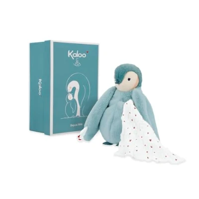 Afbeelding van Kaloo Complices Pinguin Groen met kusjesdoek