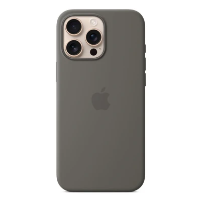 Afbeelding van Origineel Apple iPhone 16 Pro Max MagSafe Hoesje Siliconen en TPU (zacht) Softcase/Backcover Grijs Telefoonhoesje