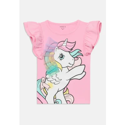 Afbeelding van Name it Nmfmika Tshirt print voor kinderen, Maat: 92, Pink frosting