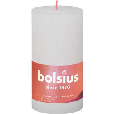 Afbeelding van Bolsius kaars rustiek Cloudy White 130/68 mm