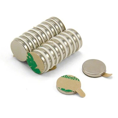 Afbeelding van First4magnets F312SA 20 klevende 12 mm diameter x 2 dikke N42 neodymium magneet 1,6 kg aantrekkingskracht (Zuid) (2 stuks verpakking), zilver