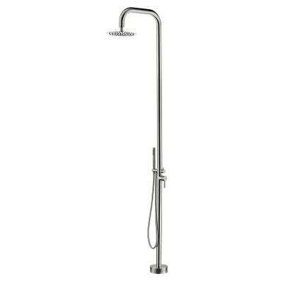 Afbeelding van Buitendouche Sole RVS 304 met handdouche