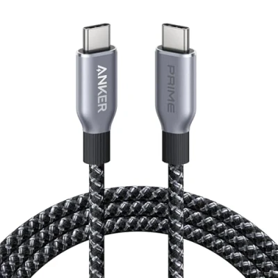 Afbeelding van Anker USB C naar kabel (240 W, 180 cm), snellaadkabel, compatibel met iPhone 15/15Pro/15Plus/15ProMax, MacBook Pro 2020, iPad Air 4, Samsung Galaxy S23 en meer (zwart)