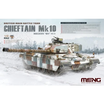 Afbeelding van 1:35 MENG TS051 British Main Battle Tank Chieftain Mk10 Plastic Modelbouwpakket