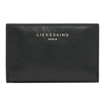 Afbeelding van LIEBESKIND BERLIN Leren Kaarthoes Cloud Sheep Natural Lilith Card Case Black Zwart
