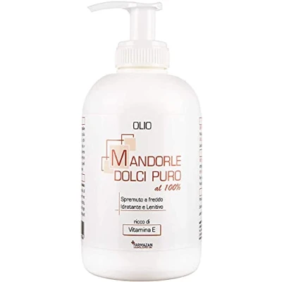 Afbeelding van Farmazan Sweet Almond Oil Pure 100% 250 ml Cold Pressed Ideal for Hair Care and Dry Skin Made in Italy