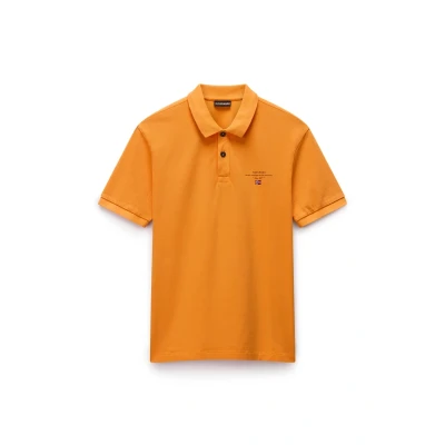 Afbeelding van Napapijri Elbas Poloshirt, Heren, Maat: Medium, Apricot a