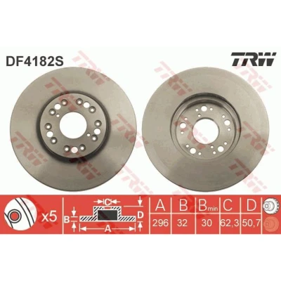 Afbeelding van Trw Remschijf DF4182S