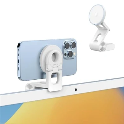 Afbeelding van SODI Continuity iPhone camera voor MacBook, 15/14/13/12, iMac, Studio Displays, kantelbare webcamhouder desktopmonitoren.