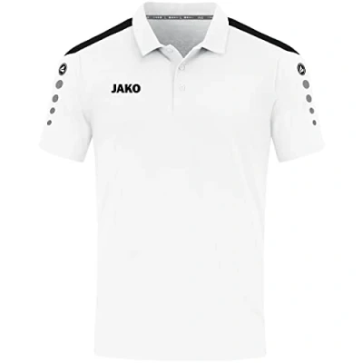 Afbeelding van JAKO Power Poloshirt, Heren, Maat: Large, Weiß