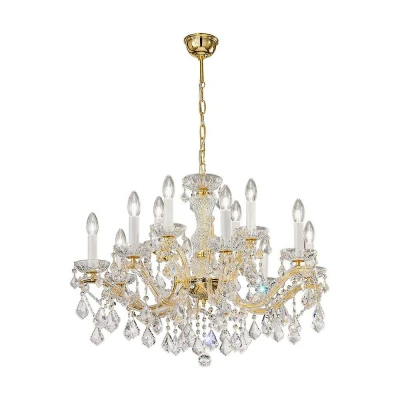Afbeelding van KOLARZ Maria Louise luster, goud 24 kt, 12 lamps