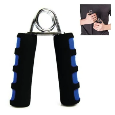 Afbeelding van Handgripper Handgrips Fitnessapparaat voor oefeningen grijpkracht met de vingers, handtang, hand en polstraining, blauw/zwart