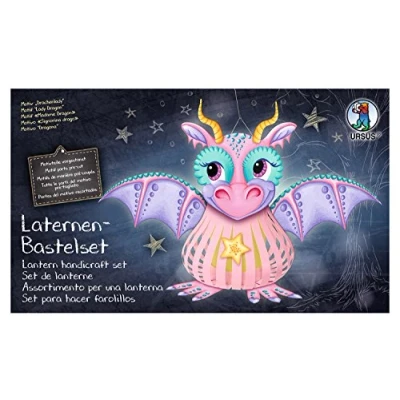 Afbeelding van Ursus 18720012F lantaarns knutselset drakenlady, set voor het knutselen van een lantaarn, kinderen, inclusief knutselhandleiding, ideaal de volgende lantaarnloop, medium
