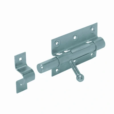 Afbeelding van GB grendel / universeelgrendel in verzinkt staal, 68mm x 100mm lang. Model 74461.