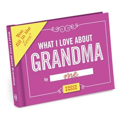 Afbeelding van What I love about Grandma: Fill in the blank Journal