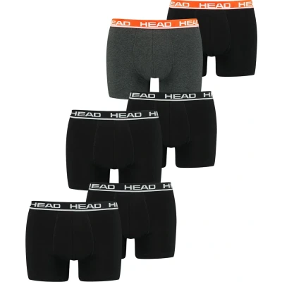 Afbeelding van Head Basic 6 PACK Onderbroeken Black grey red, Heren, Maat: Large, red