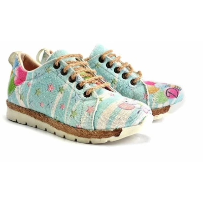 Afbeelding van Goby Dreamy Pastel Dames Sneakers Handmade Vegan Maat 36