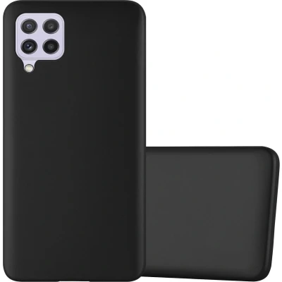 Afbeelding van Cadorabo Hoesje geschikt voor Samsung Galaxy A22 4G / M22 M32 in METALLIC ZWART Beschermhoes gemaakt van flexibel TPU silicone Case Cover