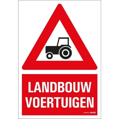 Afbeelding van Pickup Bord 23x33cm Combinatie Landbouw Voertuigen