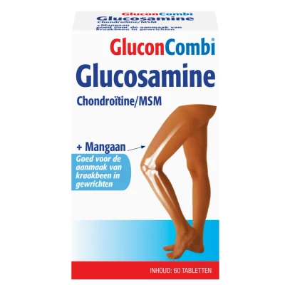 Afbeelding van Leef Vitaal GluconCombi Glucosamine Chondroïtine/MSM Tabletten 60TB