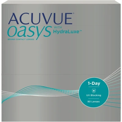 Afbeelding van 2.50 ACUVUE® OASYS 1 Day WITH HYDRALUXE 90 pack Daglenzen BC 8.50 Contactlenzen