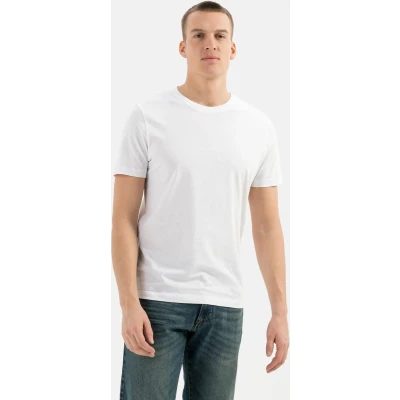 Afbeelding van camel active MIT Rundhals AUS Organic Tshirt basic, Heren, Maat: XXL, Broke white