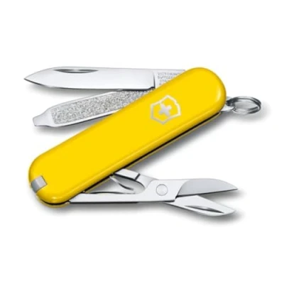 Afbeelding van Victorinox Taschenmesser Classic SD Sunny Side (7 Funktionen, Klinge, Schere, Nagelfeile), klein