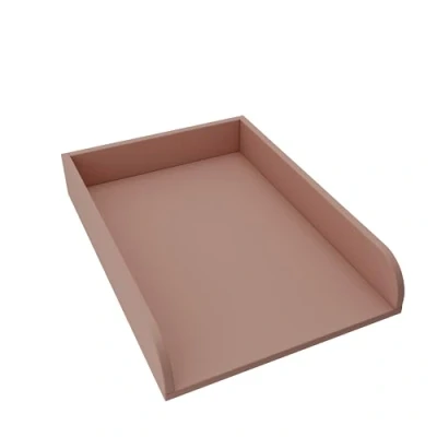 Afbeelding van REGALIK Aankleedopzetstuk voor commode 72 cm x 50 Afneembaar aankleedtafelopzetstuk in roos Afgesloten met ABS materiaal 2 mm afgeronde frontplaten