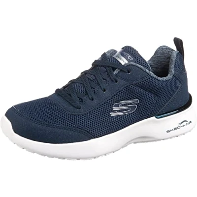 Afbeelding van Skechers Skech air Dynamight Fast Brake sneakers voor dames, Navy Mesh Witte Trim, 38.5 EU
